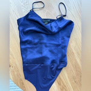 House of Harlow 1960 Deep Blue Top bodysuit